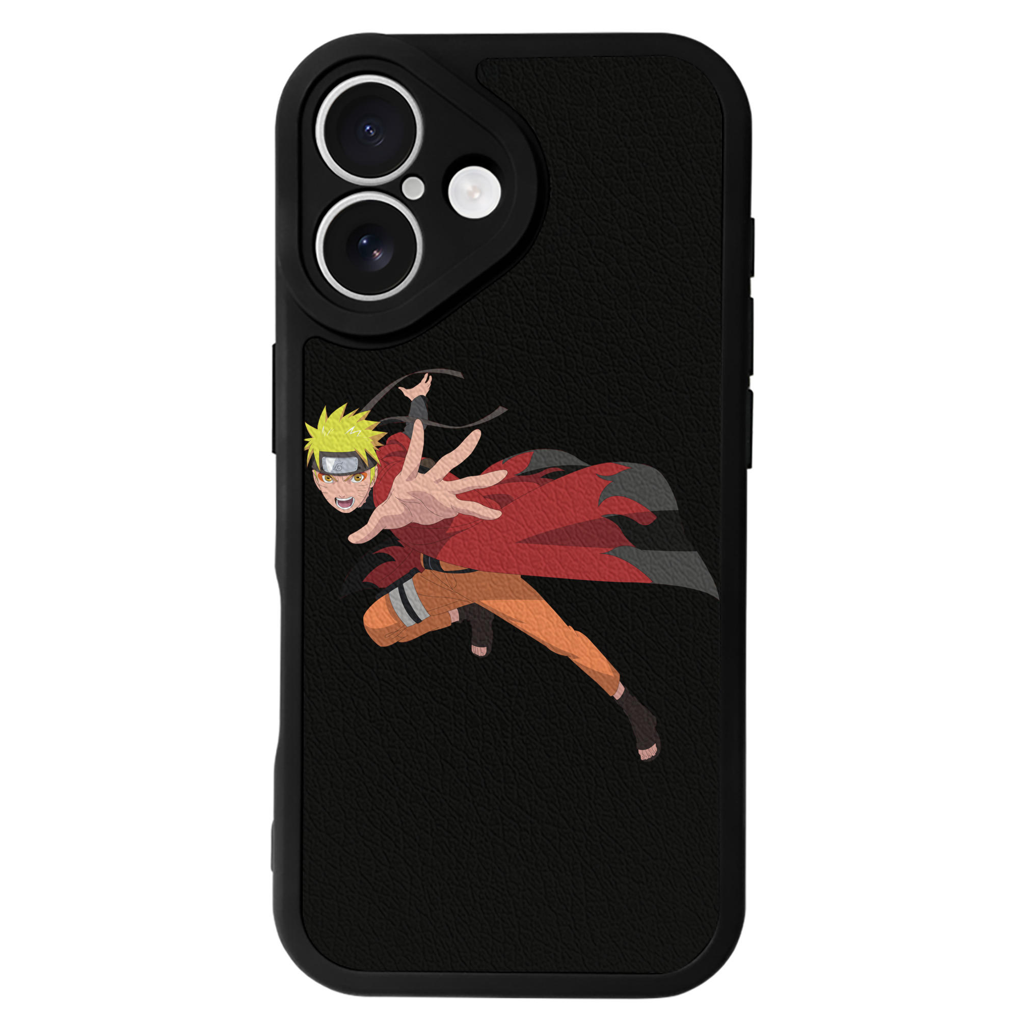（画像用） NARUTO -ナルト- うずまき ナルト Uzumaki Naruto 【iPhone 16シリーズ対応】シリコンスマホケース（レザー調） 材質：シリコン